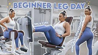 BEGINNER LEG DAY | Using Basic Gym Equipment