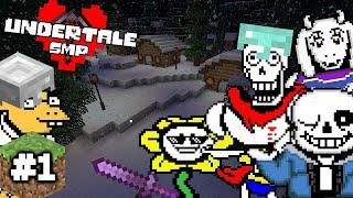 UNDERTALE PLAYS MINECRAFT PART 1 - A NEW BLOCKY ADVENTURE.. AGAIN