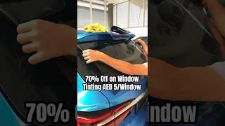Car Window Tinting Services in Dubai 70% Off AED 5 per Window #windowtint #carwindowtinting #shorts