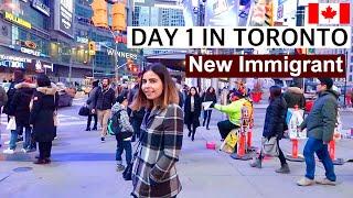 Day 1 in Toronto, Canada | New Immigrant | AirBnB, Banks, Sim cards