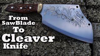 ️ Making Butcher Cleaver Knife from SawBlade | Cara Buat Parang Daging