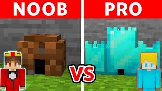 MINECRAFT NOOB vs PRO: SICHERSTES KLEINSTES HAUS BAU CHALLENGE  