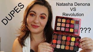 First Impression | Dupes Natasha Denona Sunrise Palette VS Revolution | Essence, E.l.f., Too faced.