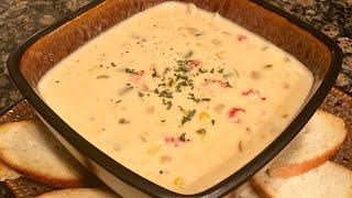 Corn & Crawfish Bisque by The Cajun Ninja