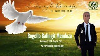 Rogelio Balingit Mendoza Funeral Rites. "A father’s love is forever imprinted on his child’s heart".