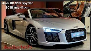 Audi R8 V10 Quattro Spyder, 2018, 41.000km, perfekter Zustand in einer sehr exklusiven Farbkombi!