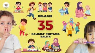 Belajar Bicara untuk Bayi dan Balita | 35 Kalimat Sederhana Pertama | Bahasa Indonesia Edukasi Anak