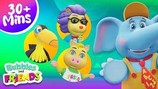 Fun Learning for Kids: Days, Months, Shapes, Colors, Weather, Animals & more! | Bubbles and Friends