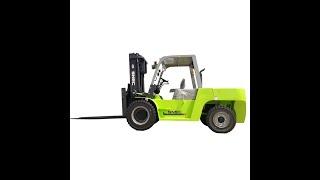 SNSC Isuzu engine 8 ton stone diesel forklift demo video