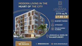 Casa Levanta Premium Apartments/Flats for sale @ Rajahmundry Call 9985555330