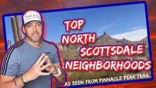 Top North Scottsdale AZ Neighborhoods seen from Pinnacle Peak Trail - Living in Scottsdale Arizona