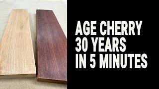 How to age cherry 30 years in 5 minutes. Antique cherry look in minutes!