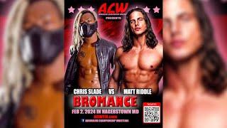 ACW Bromance - Chris Slade vs Matt Riddle ⭐️⭐️⭐️⭐️⭐️  // #acw