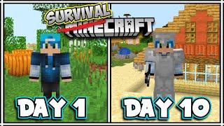 I Played 10 Days of Survival Minecraft and Here's What Happened...