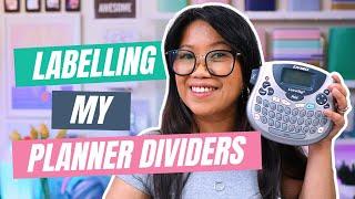  Labelling My DIY Clear Planner Divider Tabs + Casual Chat! | Day 7/30