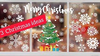 Noel Baba Yapımı. 3 Christmas ideas. Yeni yıl süs fikirleri. Artık İplerden Neler Yapılır ?