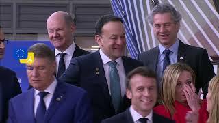 EU leaders greet Zelensky with clapping, Orbán doesn't