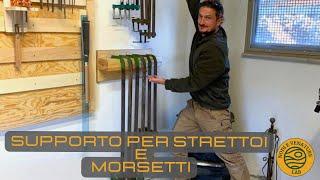 COME REALIZZARE UN SUPPORTO PER STRETTOI E MORSETTI - CLAMPS RACK - fai da te