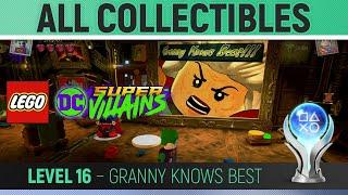 LEGO DC Super-Villains - Level 16 - Granny Knows Best  100% All Collectibles Guide