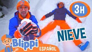 Jugando en la nieve con Blippi ️ | Blippi Español | Videos educativos para niños | Aprende y Juega