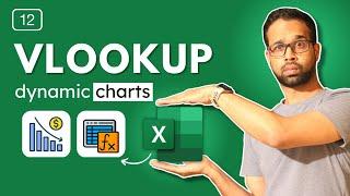 How to do a VLOOKUP #12 : Create a Dynamic Chart using VLOOKUP