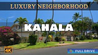 Most Luxurious Neighborhood in Hawaii  Drive Around Kahala Luxury Town ️ Hunakai Beach  Hawaii 4K