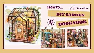 DIY Garden Book nook | DIY Book nook garden | DIY Miniature Dollhouse Kit / garden