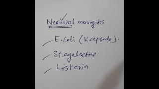 Neonatal meningitis