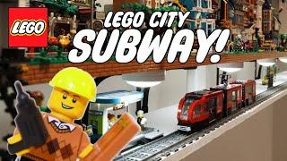 I Built a SUBWAY Under my LEGO Shelf City!