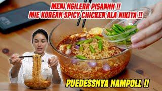 OBRAK ABRIK RESEP MIE VIRAL!! KOREAN SPICY CHICKEN!! PEDESNYA NAUDZUBILLAH!!