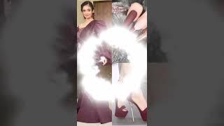 Anuska sen matching dress with Nails, Heels 