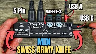 PORTABLE & COMPACT MIDI Interface w/Wireless  - H4MIDI WC by CME Pro