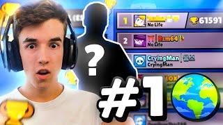 JUEGO CON EL TOP 1 DEL MUNDO +60.000 COPAS *TREBOR* en BRAWL STARS