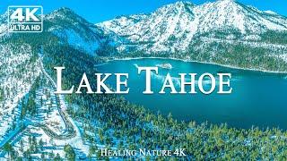 LAKE TAHOE 4K UHD - Relaxing Piano Music with Amazing Natural Landscapes - 4K Video Ultra HD