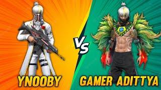 YNooBY V/S Gamer Adittya ll Garena Free Fire