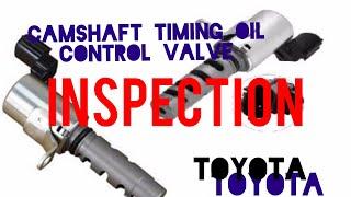 How to Camshaft oil control valve Inspection of Toyota HILUX HIACE and PRADO