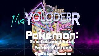 MRS YOLODERR OPENING Pokemon Scarlet and Violet Paldea Evolved Booster Packs!