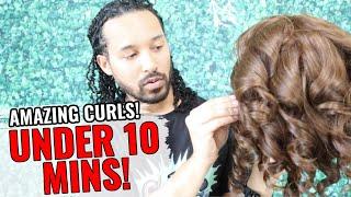 How to curl hair FAST!