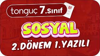 7.Sınıf Sosyal 2.Dönem 1.Yazılıya Hazırlık  #2024