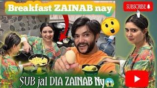 Anda paratha nashta bana rhi zainab ️