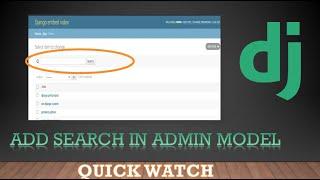 Django admin tutorial #2 || Add search in django admin || django search admin