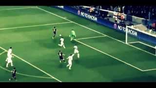 Messi Amazing Skills & pass to Neymar - Barcelona vs Manchester City 2014