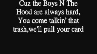 Boyz N The Hood - Eazy E - Lyrics