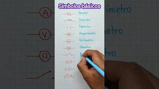 Símbolos componentes electrónicos. ️ #ingedarwin #electrónica