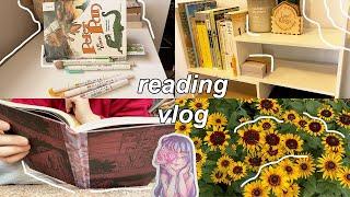 building a desktop bookshelf, reading a children's classic & watching too many movies | reading vlog