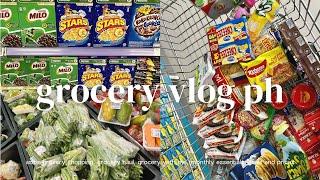 GROCERY VLOG PH  realistic grocery shopping, monthly essentials, life in MNL, asmr grocery with me