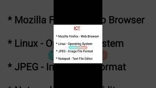 Mozilla Firefox || Linux || JPEG || Notepad || NTA UGC NET Paper 1 ICT #shortsvideo #paper1 #ict
