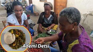 Cooking the MOST easiest food in Africa - Togo !! ADEMI DETSI with EMORKPLE !! Togo recipe