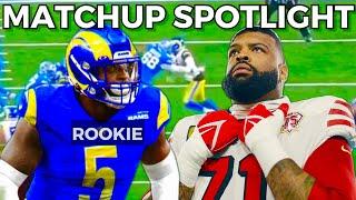 Rams “ROOKIE” Jared Verse Vs Trent Williams | Full Matchup OL Vs DL