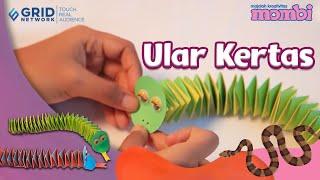 Membuat Kreasi -  Ular Mainan dari Kertas - Kreatif untuk Anak TK